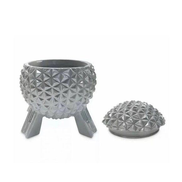 Disney Parks Epcot Spaceship Earth Ceramic Canister Cookie Jar NEW - Picture 2 of 2